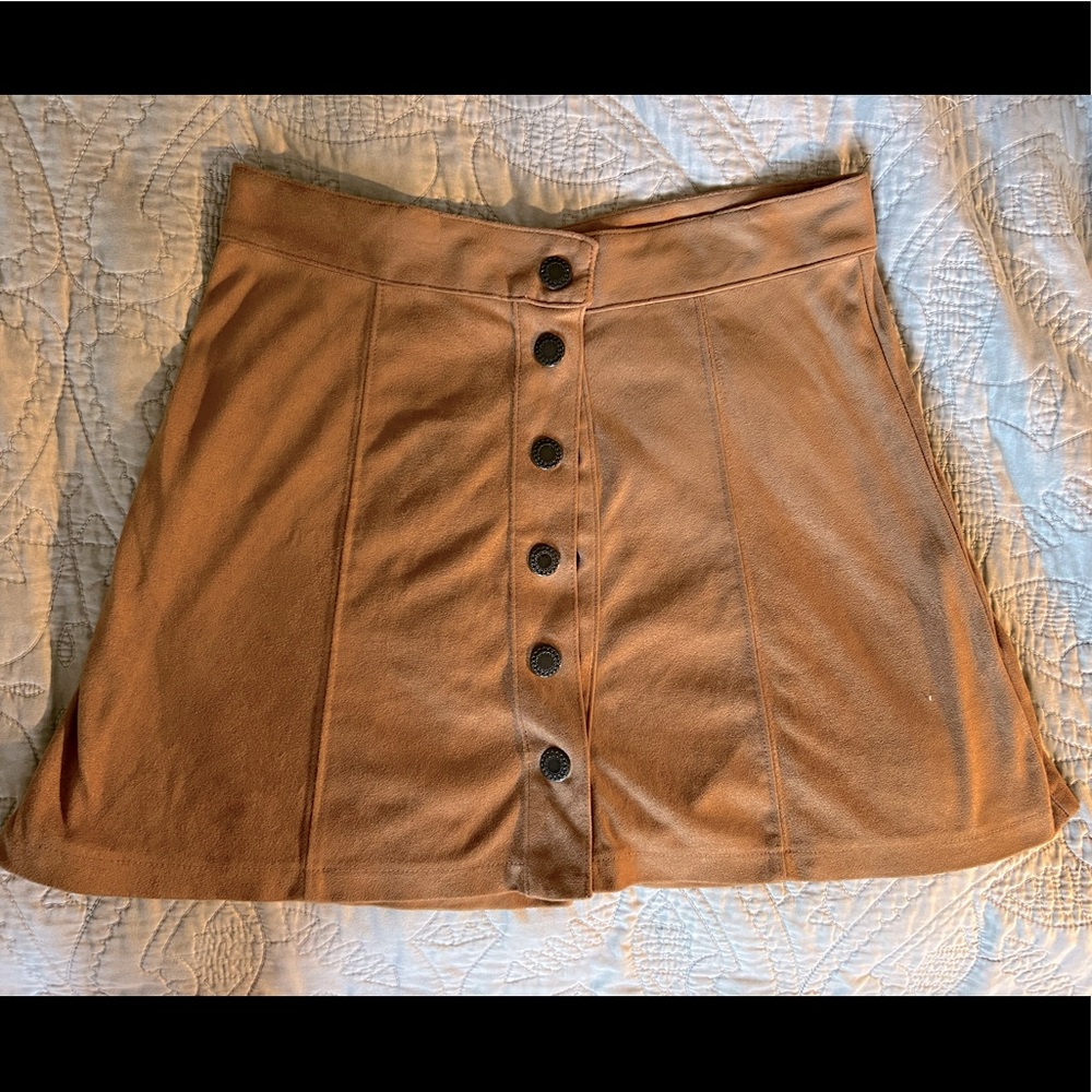 Light Brown Suede Skirt American Eagle